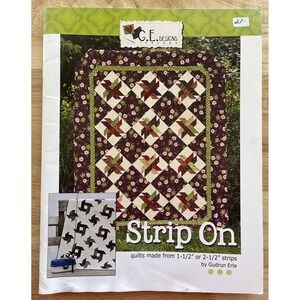G.E.Designs Strip On Quilt booklet patterns made from strips